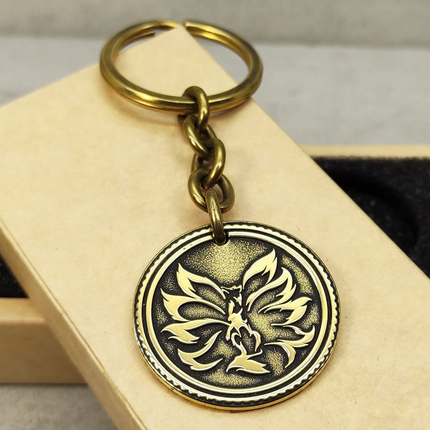 Brass keychain